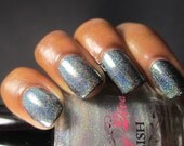 Polish Junkie (linear holographic color shifting topcoat) Nail Polish