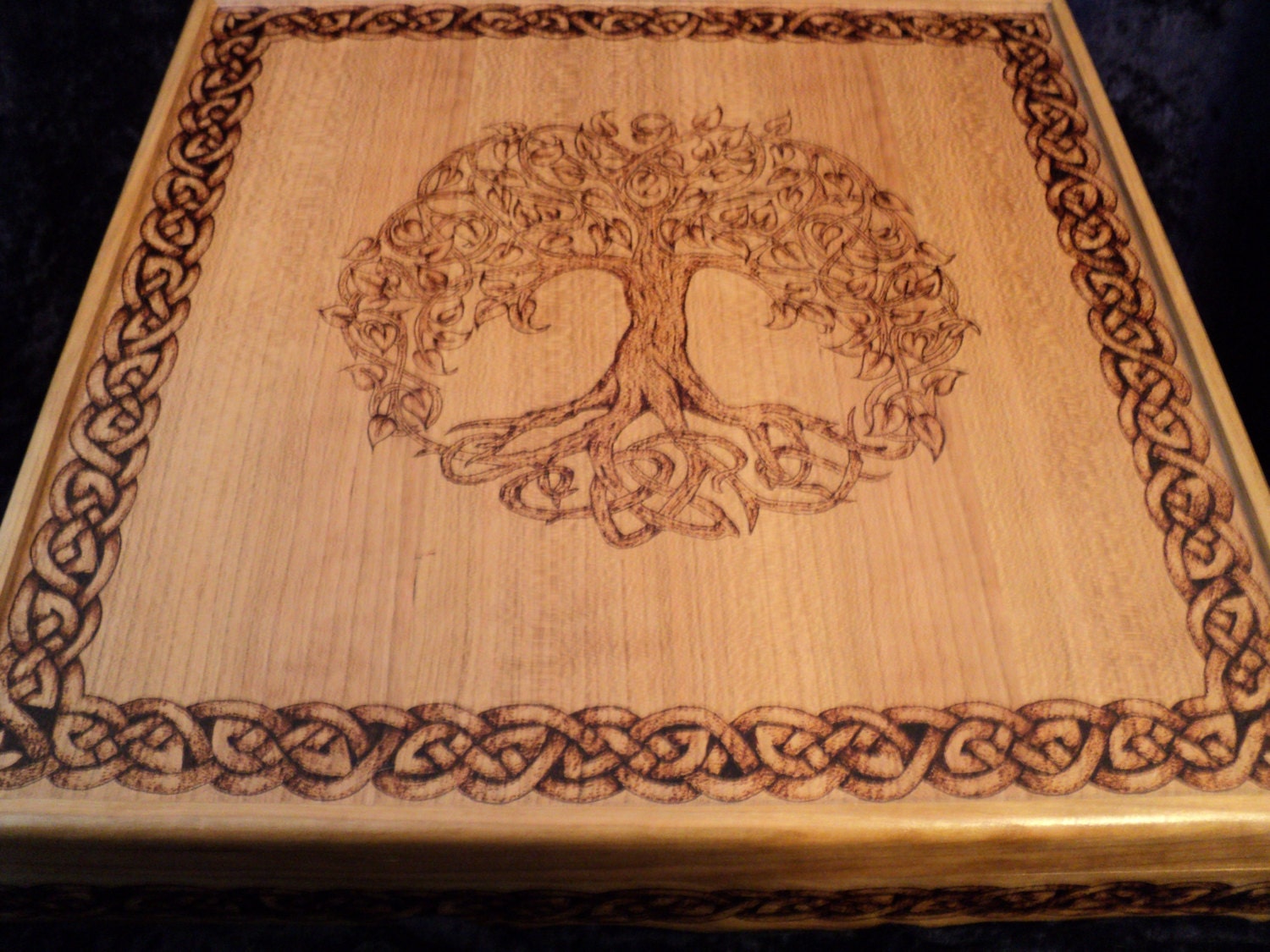 Custom Wooden Woodburned Jewelry Box or Other Item Featuring Your Own Design