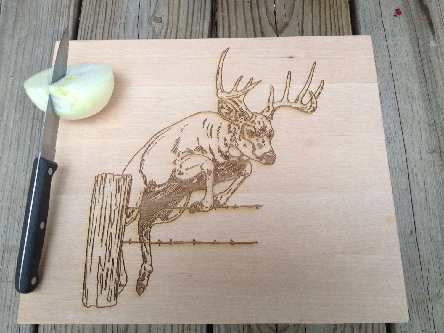 Deer Cutting Board