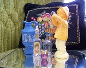 Avon Collecion - 6 Vintage Perfume & Bath Oil Bottles - 90th Anniversary California Perfume, Bird of Paradise, Topaze, Tug A Brella
