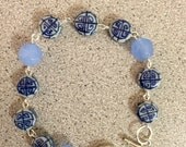Blue & white China Bracelet