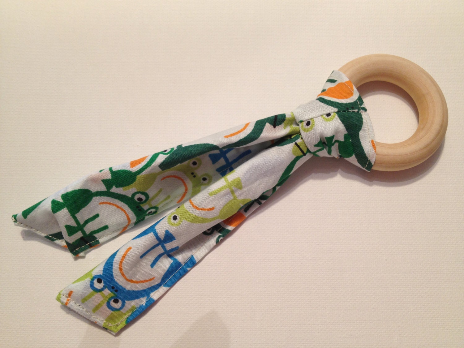 Organic Cotton/Untreated Wood Teether