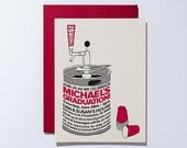 Beer Keg Custom Party Invitations for Graduation/BBQ/Birthday: Set of 10
