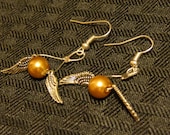 Golden Snitch Drop Earrings