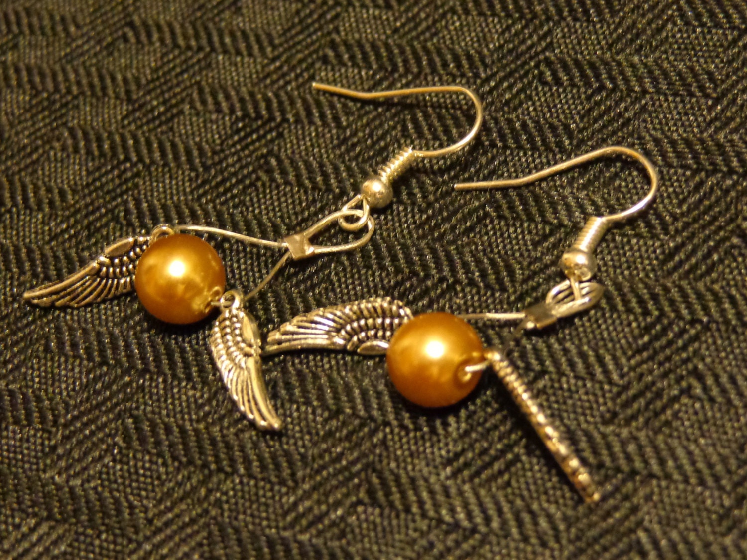 Golden Snitch Drop Earrings