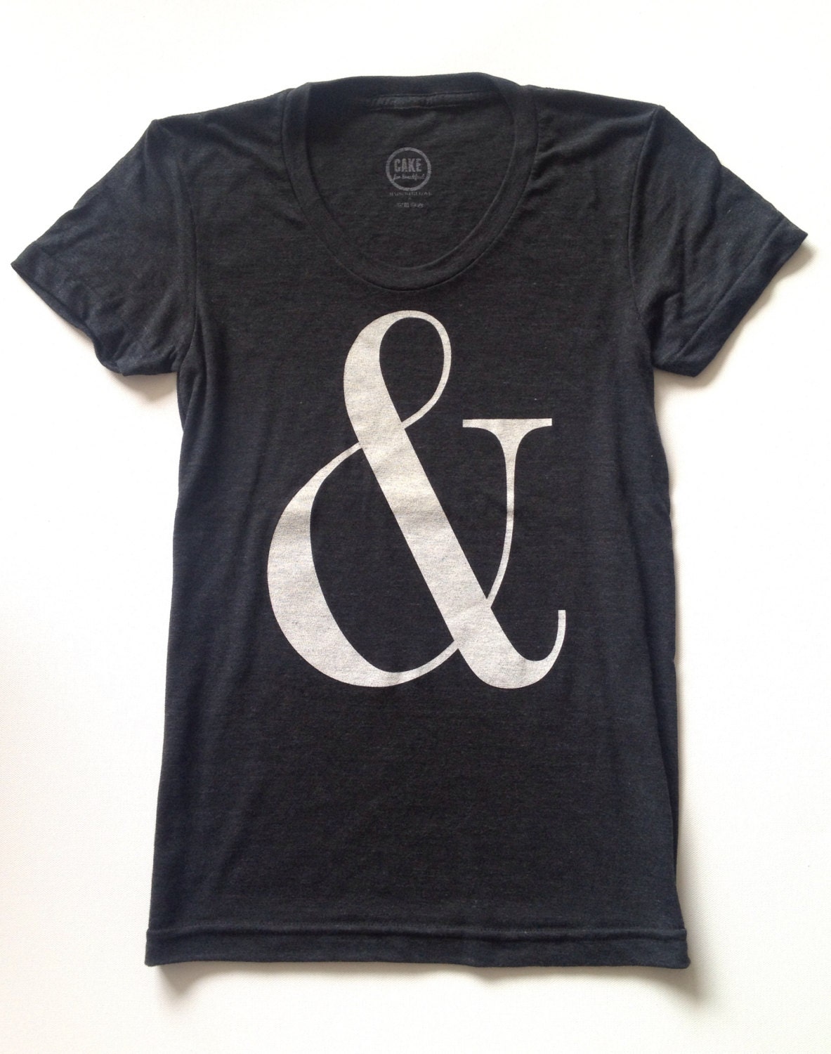 Ampersand tee: Charcoal