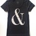 Ampersand tee: Charcoal