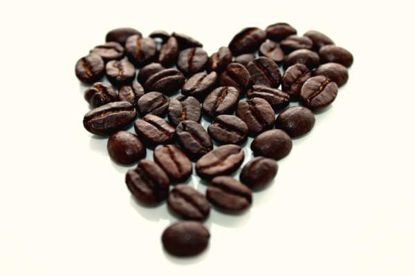 Coffee Heart 5x7 Photo Coffee Beans Mocha Brown Gift for Coffee Lovers Kitchen Neutral Warm Restaurant Coffee Shop Mothers Day