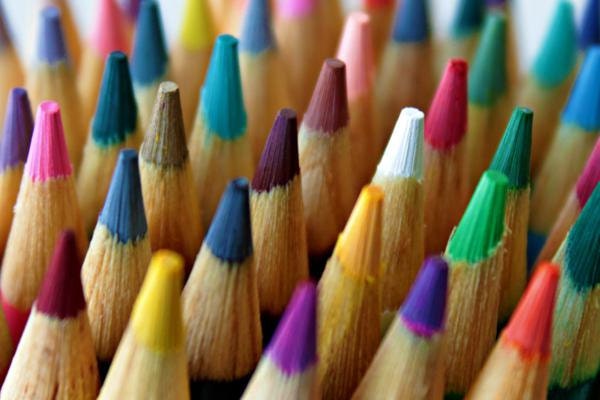 Colored Pencils Photography 5x7 Fine Art Photo Classroom Decor Gift for Teacher Colorful Art Children's Room Decor