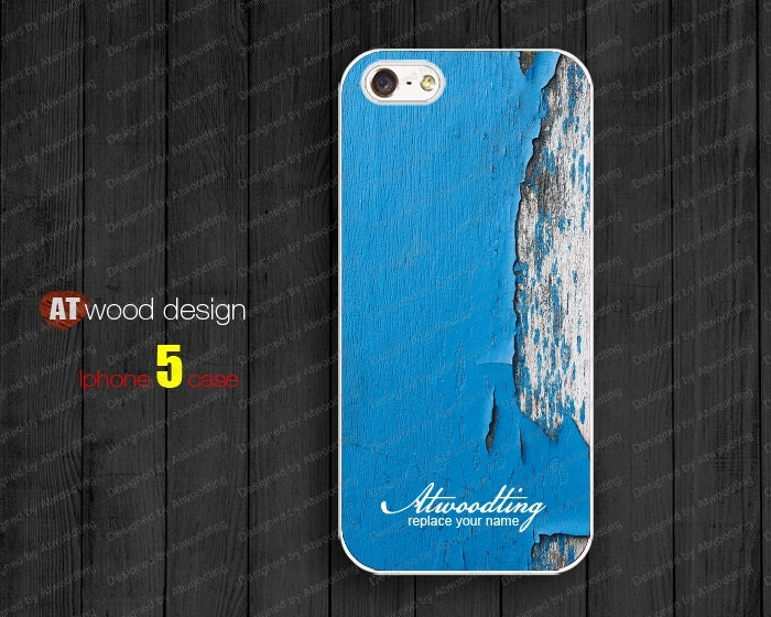 blue wood texture case NEW iphone 5 cases Hard case Rubber case Iphone 4 case case for iphone 5  iphone 5 cover unique design