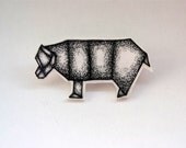 Origami Bear Brooch - PaperFolkGlasgow