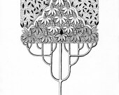 Tree Collection 3 - pen and ink drawing