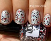 Midnight Affair :  Custom-Blended Glitter Nail Polish / Lacquer