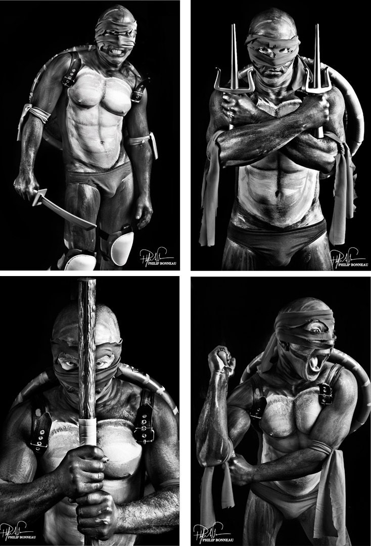 Teenage Mutant Ninja Turtles Black and White Comic 4-Pack