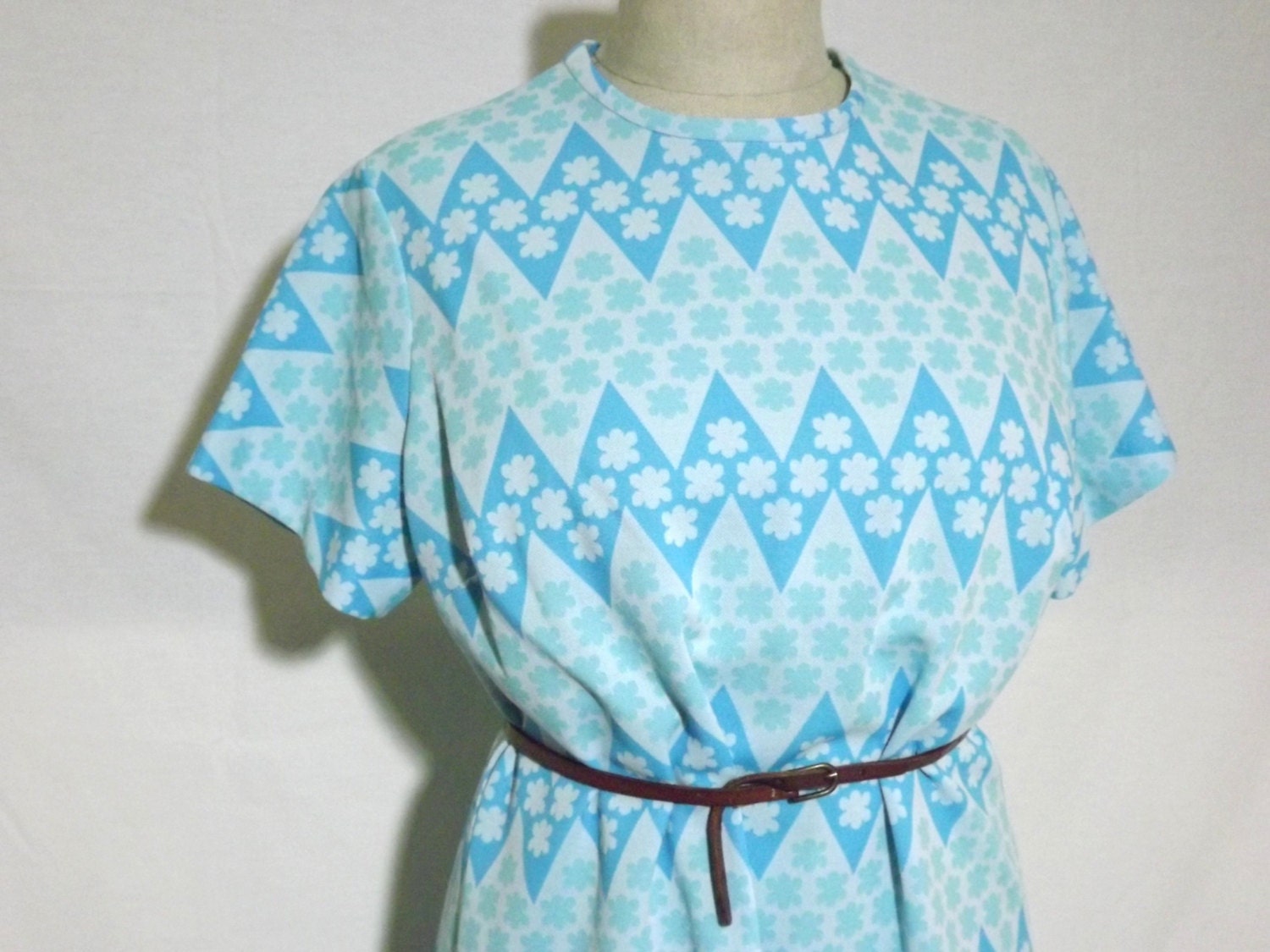 VTG Powder Blue Mod Dress...