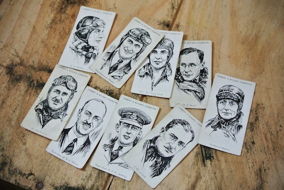 Famous Pilots Women and Men Cigarette Cards featured image