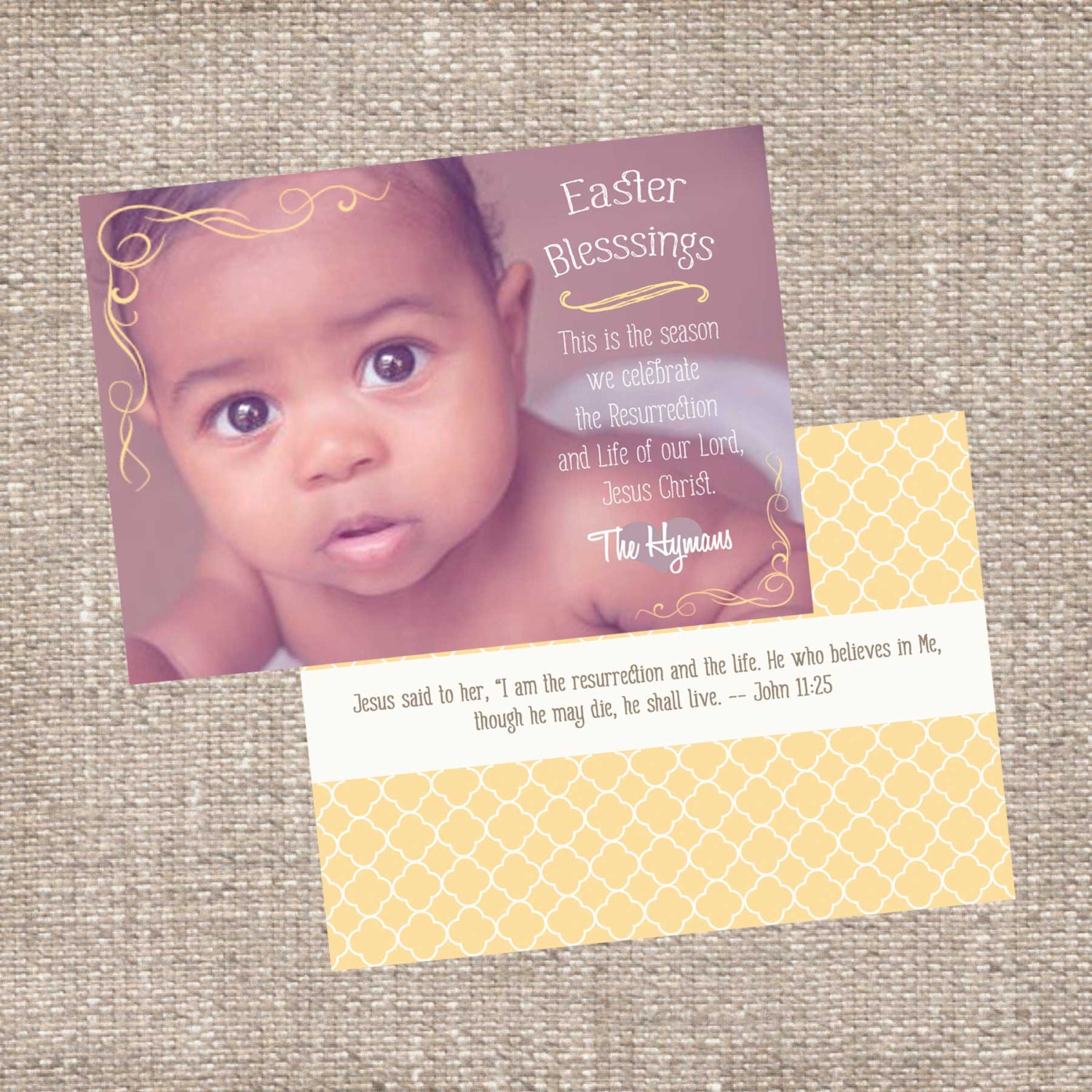Easter Photo Card - Bible Verse Birth Announcement Il_170x135