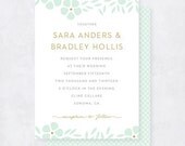 Wedding invitation // Wedding invitation suite // Flat wedding invite // Wedding // Garden Party
