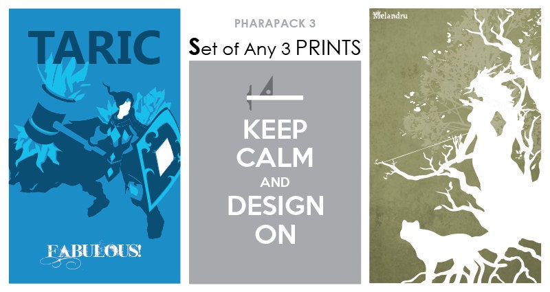 Pharapack 3: Set of Any Three(3) Prints