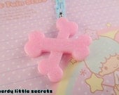 Fairy Kei Spooky Cute Pastel Crossbones Necklace