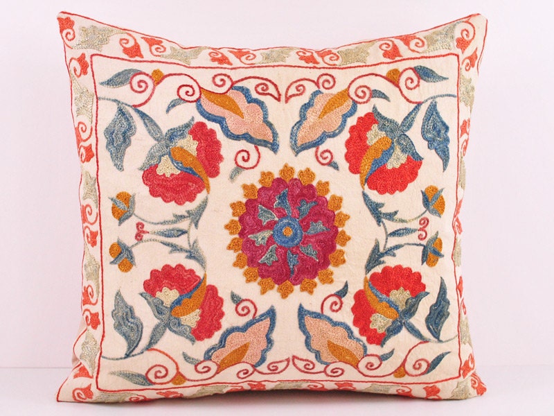 Popular items for embroidered pillow on Etsy