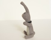 Little woolen bunny, needle felted bunny, bunny miniature toy, easter bunny