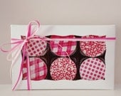 Mother's Day Gift Box Pink Collection Chocolate Covered Oreos Chocolate Dipped Oreos