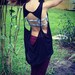 Twisted Cut Out Tank Top - Black
