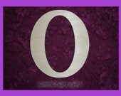 unfinished wood letter O wood letter 6 inch tall
