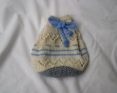 Gift Pouch, gift bag, hand knitted