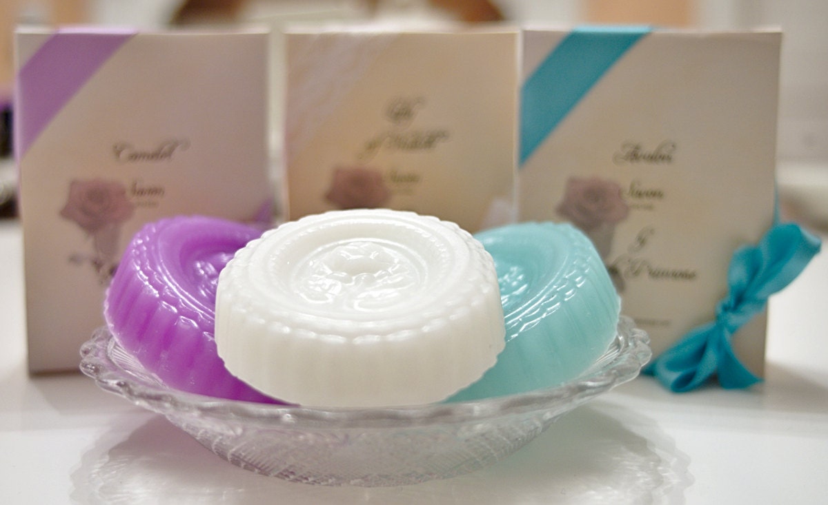 Arthurian Legend Assortment -Literature collection-Three Soaps With Jojoba, goats milk, shea butter, olive oil, honey and aloe