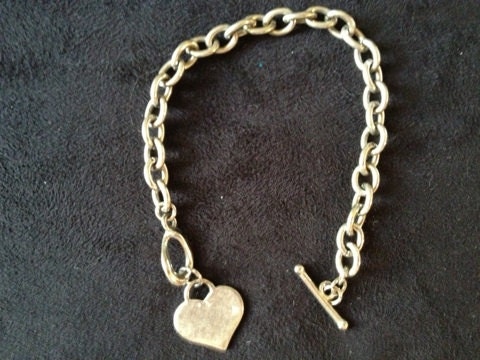 Silver Charm Heart Bracelet