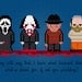 Horror Movie Serial Killers and Maniacs - Cross Stitch PDF Pattern Download