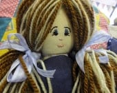 Traditional Rag Doll. Soft Doll. Girls Doll. Gift for Girl. Girl Christening Gift. First Birthday Gift. Easter Doll.