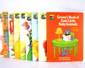 Vintage 1980s Sesame Street Books: Set of 9, Grover, Big Bird, Ernie, The Count and more, Sesame Street Book Club