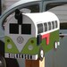 Green Volkswagen Bus Mailbox by TheBusBox Custom made - Choose your color - SplitBusBox