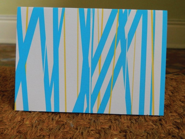 Set of 10 'River Reeds' Note Cards