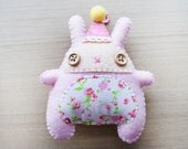 Felt Bunny - Bunny plush Keychain - felt keychain - Kawaii keychain - READY TO SHIP