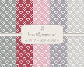 Patterned Digital Paper Pack // Loverlilly // 5 pieces // jpeg files // 300 DPI // Instant Download Il_170x135