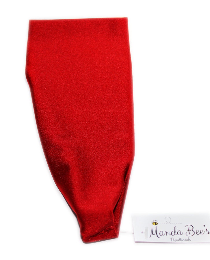 Manda Bee's Luscious Yoga Headband in Red Hot