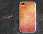 iphone 4 case iphone 4s case iphone 4 cover  beautiful  orange colors wall texture unique Iphone case