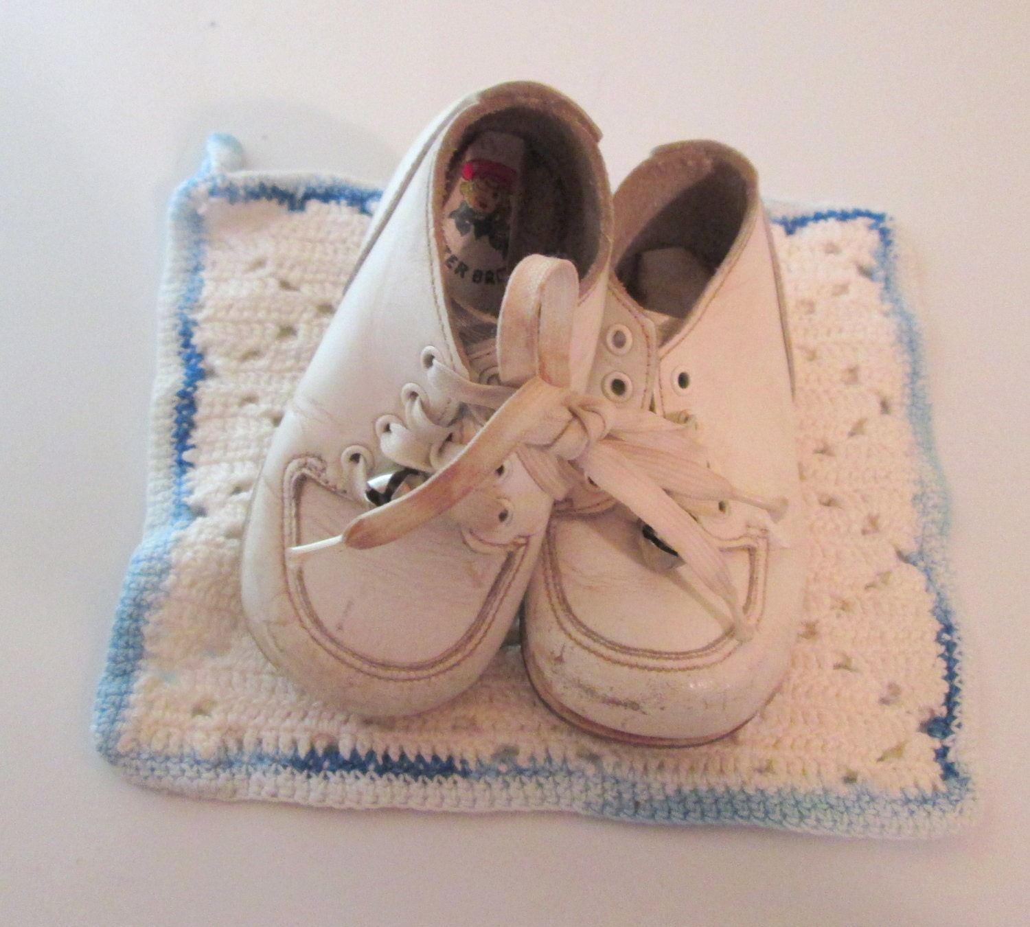Vintage Buster Brown Baby Shoes with Bells on the Shoe Laces - Just  Adorable :o)