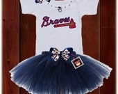 ATLANTA BRAVES Tutu Outfit (Choose Your MLB Team)