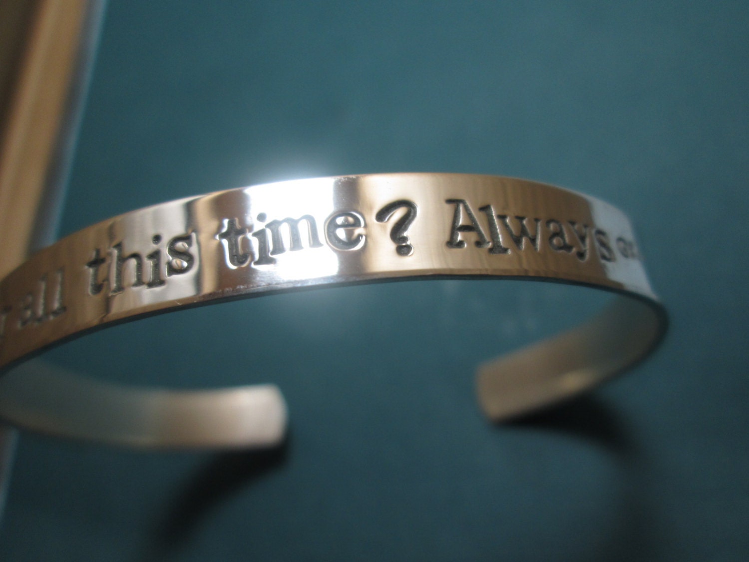 Harry Potter Inspired    Ater all this time"  "Always Bracelet In Solid Sterling Silver