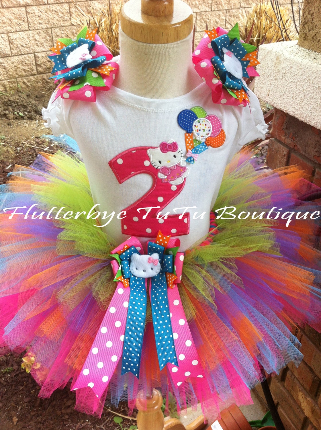 Happy Birthday Hello Kitty TuTu Set (Ages 1-9)