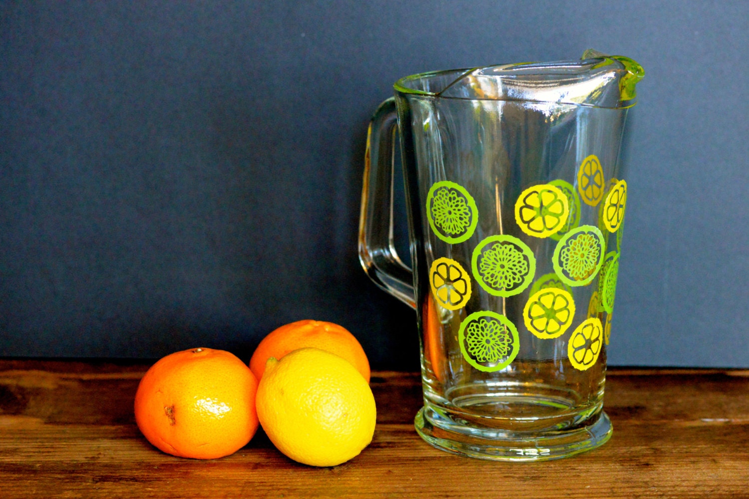 Lemon and lime juice pitcher