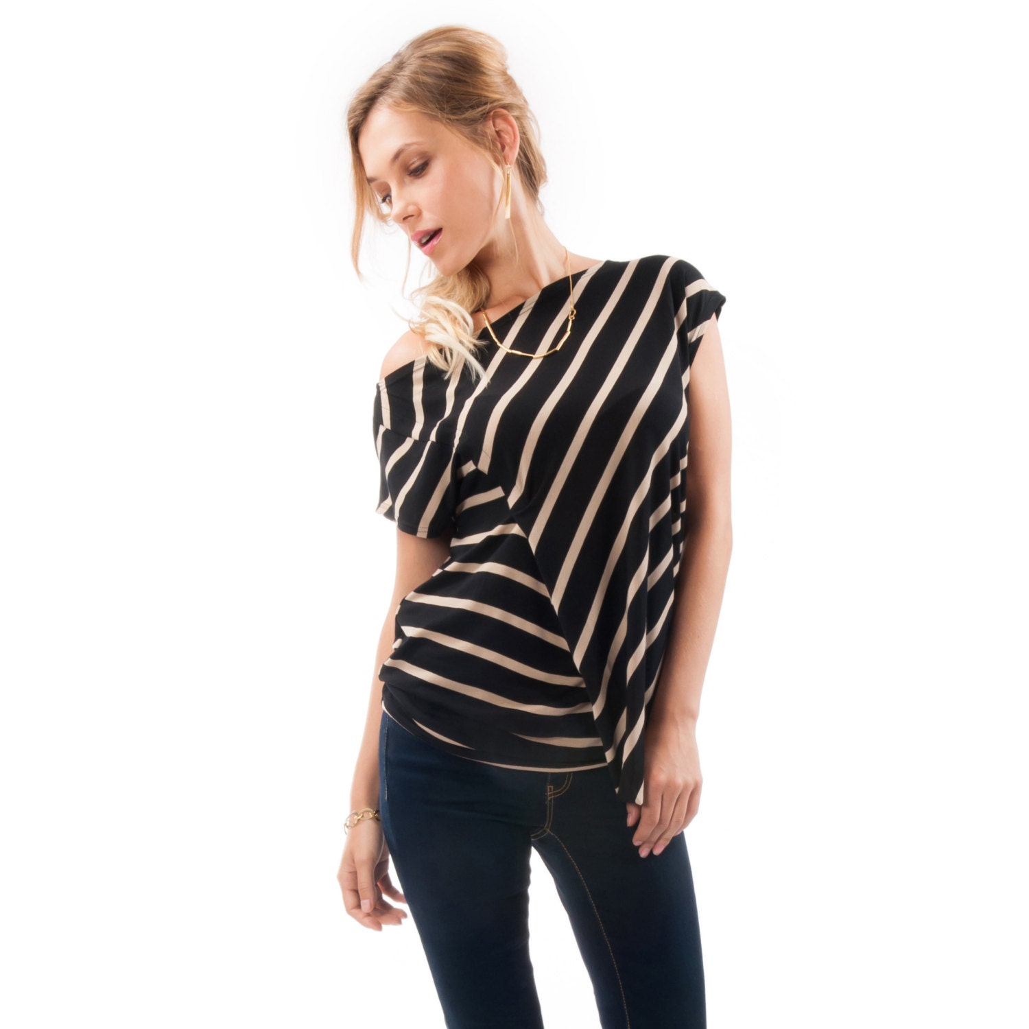 Summer Shirt, Oversized Shirt, Dusty trail and white Stripped Shirt. Colors: Black, Blue, Beige, Dark Gray