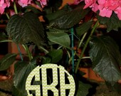 Unique custom chevron plant monogram with a 3 letter monogram, perfect for birthdays, weddings and anniversaries