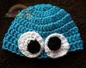 Baby Cookie Monster Crochet Hat