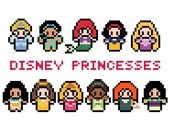 Fairytale Princesses Cross Stitch Pattern (PDF) INSTANT DOWNLOAD
